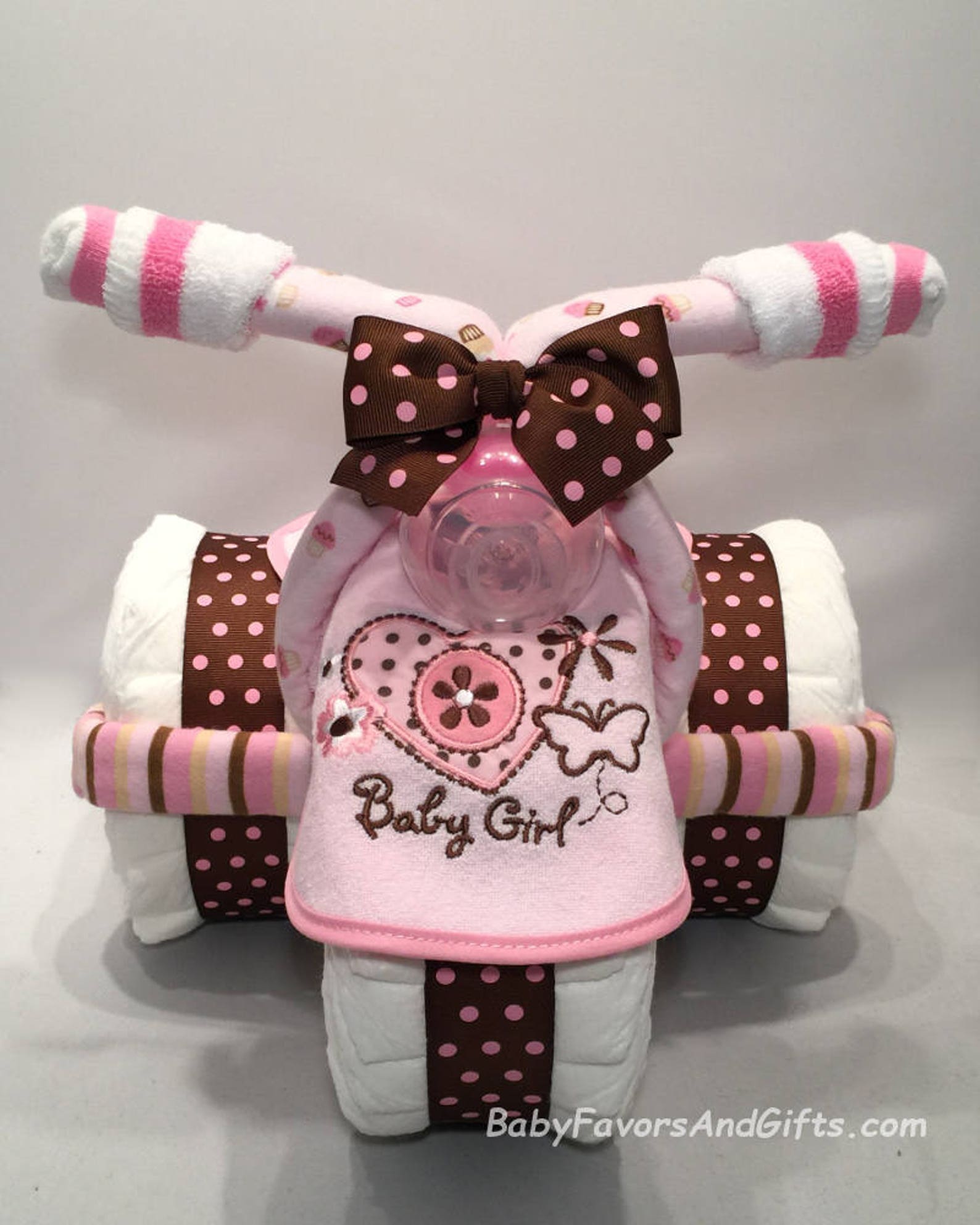 Tricycle Diaper Cake in Many Colors Great Gift or Centerpiece for Baby