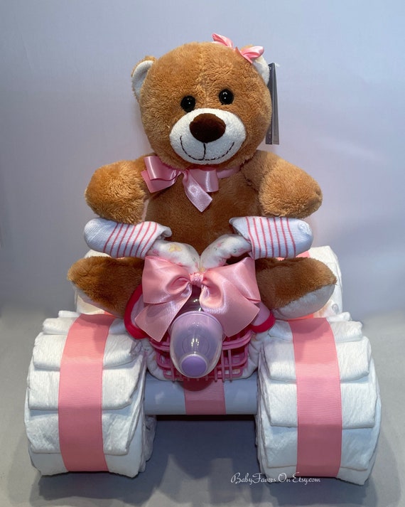 Teddy Bear Diaper Cakes For Sale Near Me Wheeler Diaper Cake