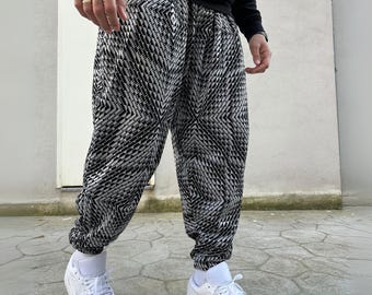 Unisex Plissé Haremshose im Japanischer Streetwear Style