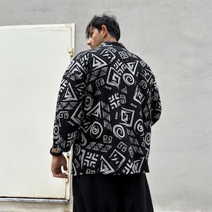 Casacos de quimono masculino, jaqueta japonesa de streetwear, haori unissex, cardigan japonês Noragi, presente para ele, jaqueta solta masculina, casaco estético