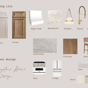 Premade Kitchen Moodboard, Virtual Interior Design, Online Designer ...