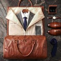 Groomsmen Garment Duffel Bag Personalized Leather Duffle Convertible Suit Shoe Compartment Mens Custom Travel Graduation Father’s Day Gifts