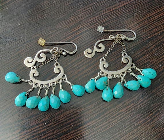 Vintage Barse Thailand Sterling Silver Turquoise Nugget  display picture 1