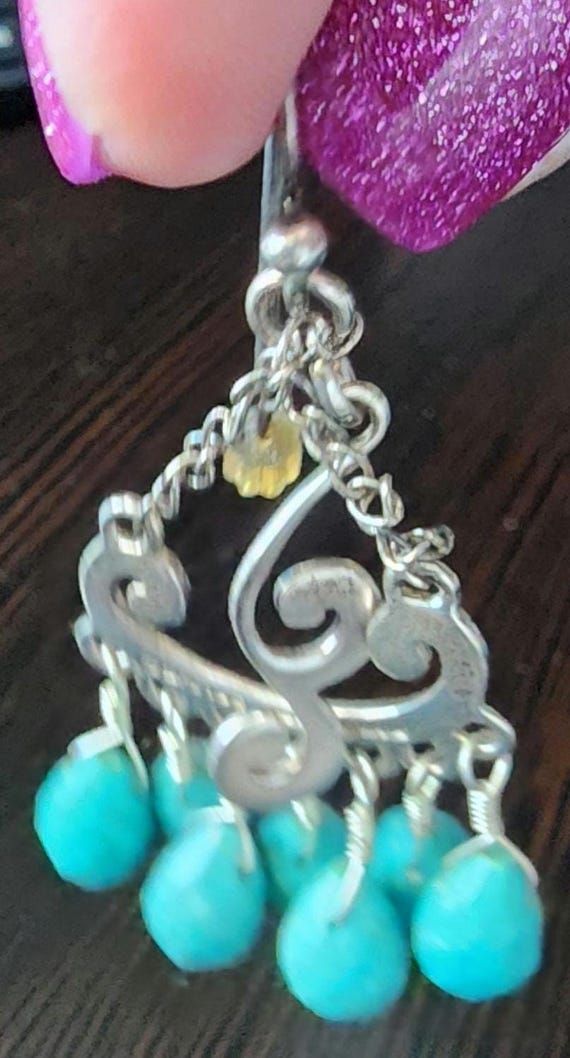 Vintage Barse Thailand Sterling Silver Turquoise Nugget  display picture 1