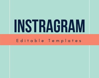 カスタマイズ可能なInstagramストーリーテンプレート - 100ページの編集可能コンテンツクリエイター向けデジタルダウンロード