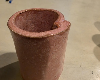 Handmade Glazed Ceramic Cup Holder | Pottery Vase