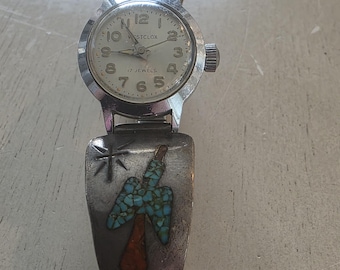 Thomas Singer watch band cuff Signed Native American Jewelry