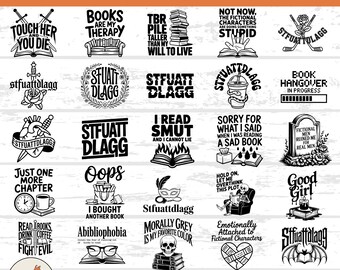 Booktok Smut SVG Bundle: Spicy Reader Designs, Dark Romance Quotes (Digital Download)