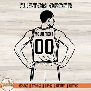 Custom Basketball Player svg, Basketball player svg, Personalized Basketball Player, Customizable Name svg, Basketball svg, Digital Download
