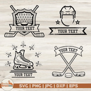 Custom Hockey SVG, Hockey Team Name SVG, Hockey Stick SVG, Hockey Cricut Files, Digital Download Hockey Svg for Shirts, Caps and More