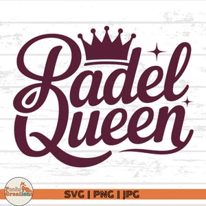 Padel Queen SVG: Sportliches feminines Design für Cricut (Digitaler Download)