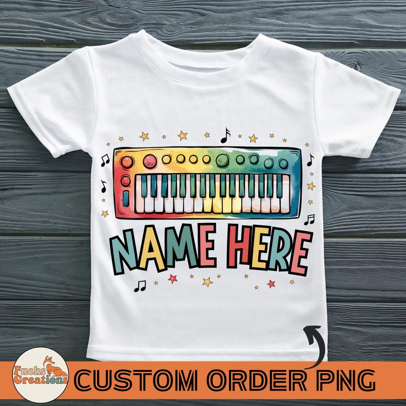Custom Keyboard Art Png Personalized Piano Design For Kids Adults