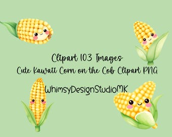 Kawaii Mais Clipart PNG | Food Illustration, Gemüse Kunst (103 Bilder)