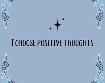 Positive Affirmation Karten, Mentale Gesundheit Printable (Digitaler Download)