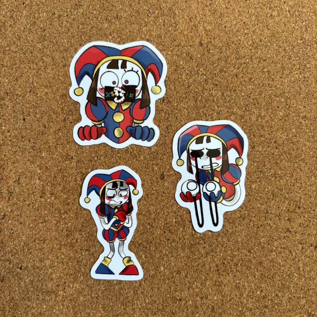 Rusty Jester Sticker Digital Circus Pomni Jester Sticker - Etsy