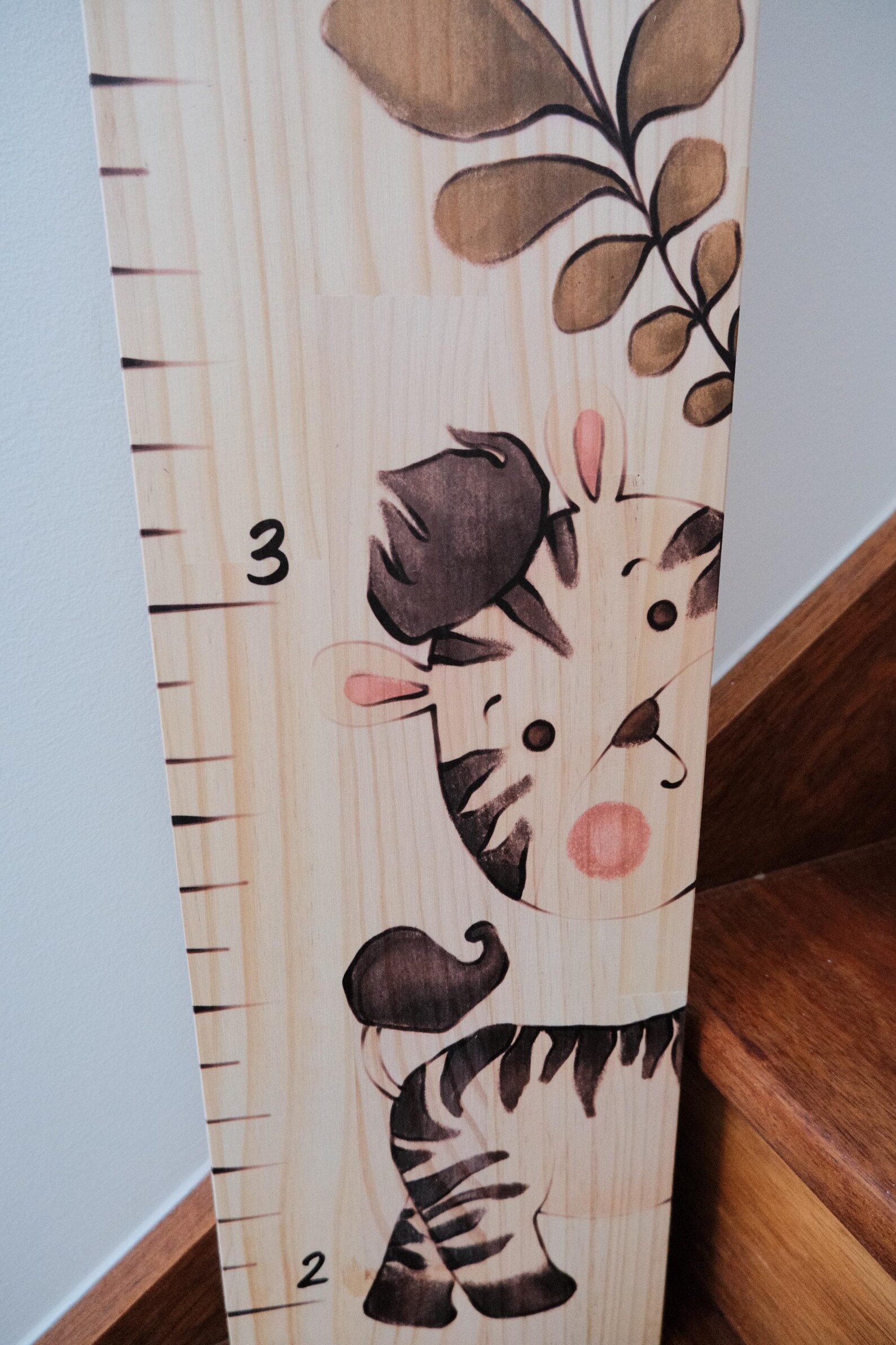 Zebra Height Chart, Measuring Board for Kids, Personalized Kids Gifts ...