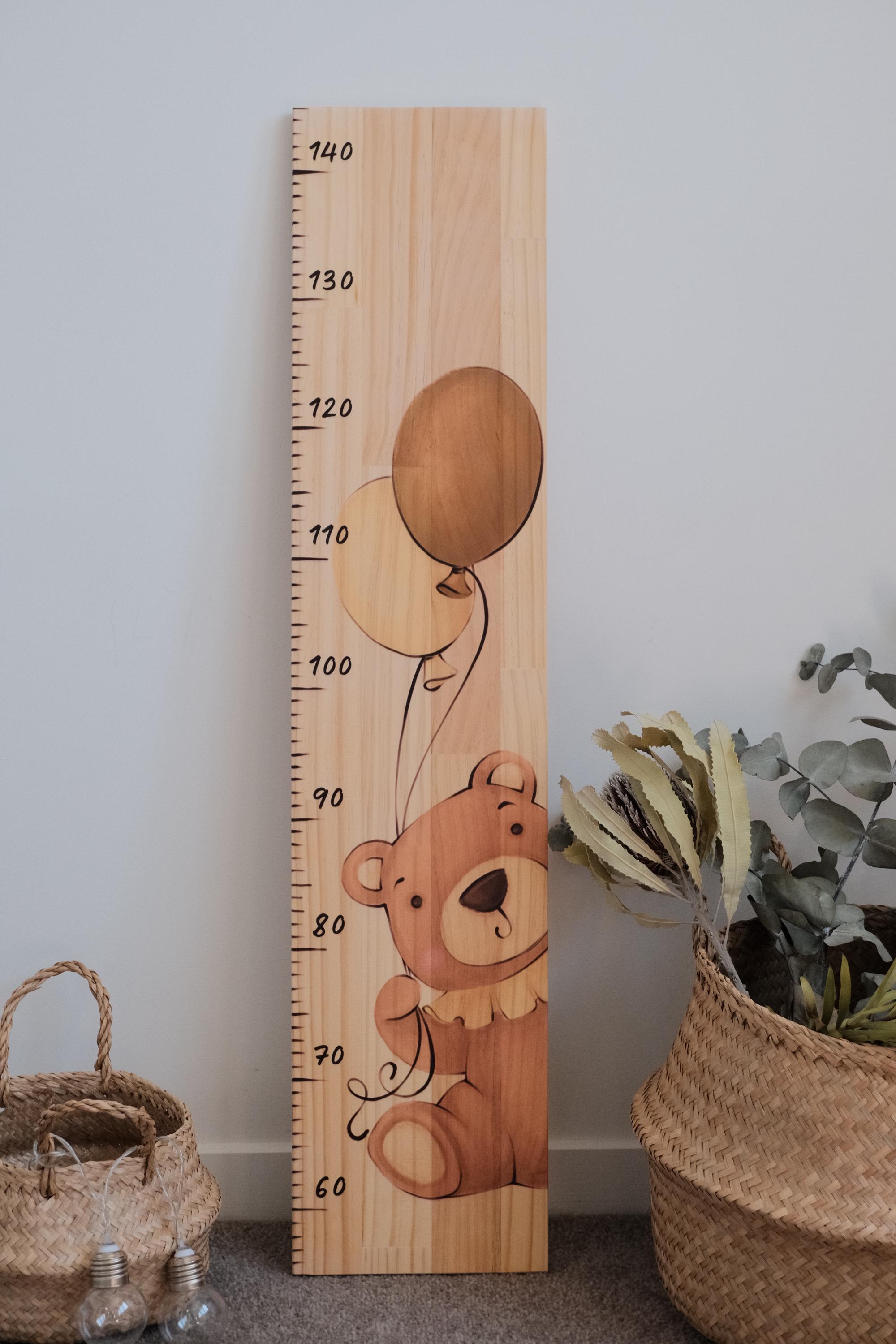 Teddy Bear Height Ruler, Baby Decor Nursery, Measuring Height Kids ...