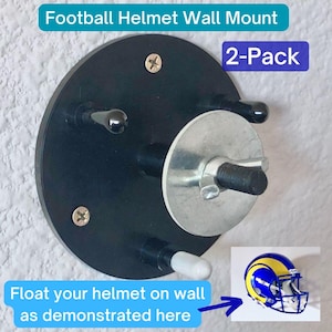 2-Pack Floating Hidden Wall Mount to Display Full Size Football Helmet - Free Shipping!