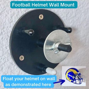 Floating Hidden Wall Mount to Display Full Size Football Helmet - Free Shipping!