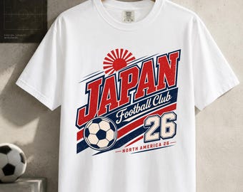 Japan Soccer Shirt, Japan 2026 Shirt, Japanese Football Tee, Football Club Supporter T-Shirt