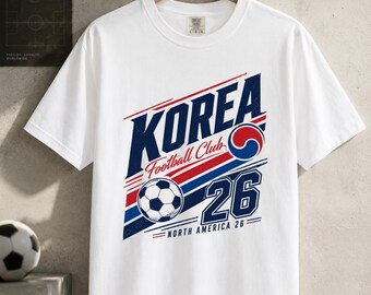 Korea Soccer Shirt, South Korea 2026 Shirt, Korean Football Tee, Football Club Supporter T-Shirt