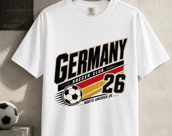 Germany Soccer Shirt, Germany 2026 Shirt, German Football Tee, Soccer Club Supporter T-Shirt