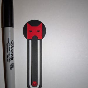 Warrior Cats Clan-Inspired Bookmarks - Personalizable Gifts & Party Favors Shadow (Red)