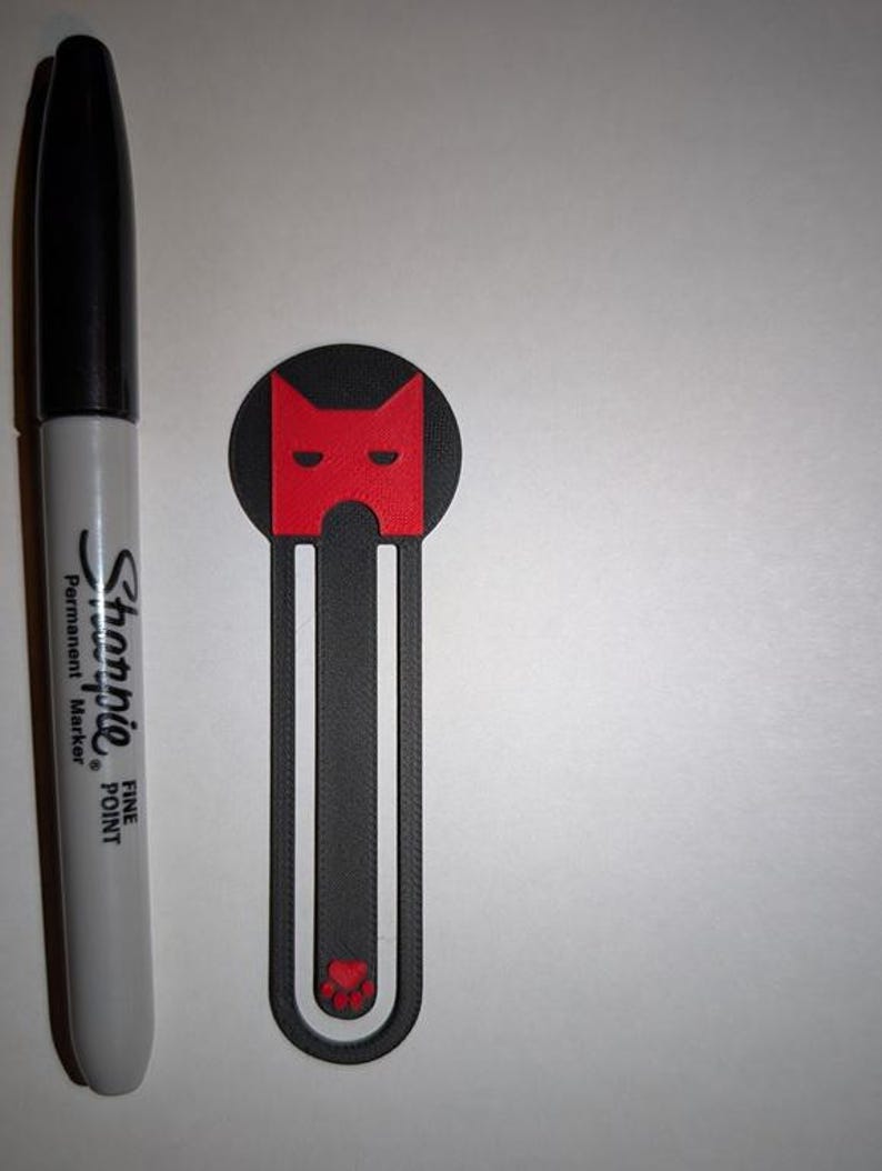 Warrior Cats Clan-Inspired Bookmarks - Personalizable Gifts & Party Favors Shadow (Red)