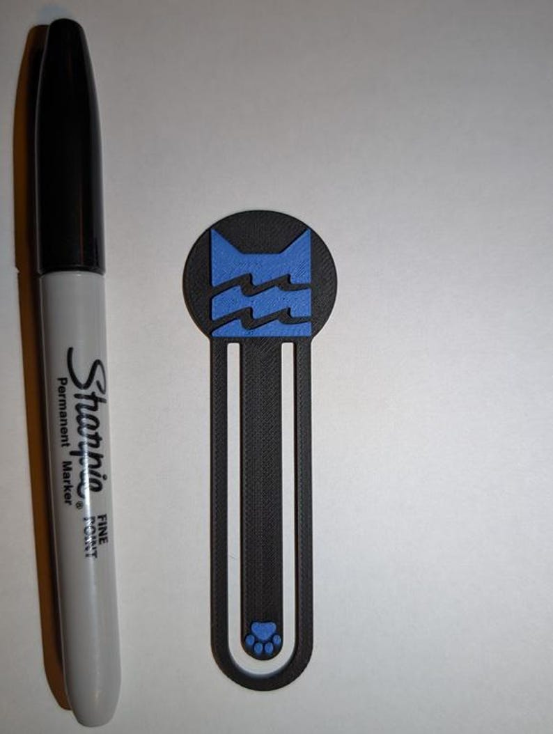 Warrior Cats Clan-Inspired Bookmarks - Personalizable Gifts & Party Favors River (Blue)