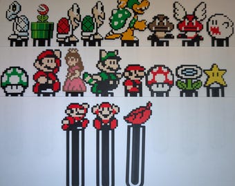 3D-Printed Bookmarks (Mario-Inspired) – Unique Book Lover Gift, Gamer Bookmark, Collectible Reading Accessory