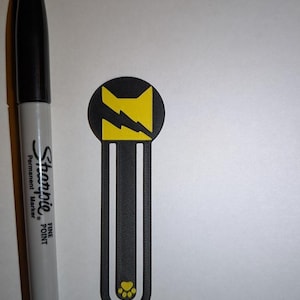 Warrior Cats Clan-Inspired Bookmarks - Personalizable Gifts & Party Favors Thunder (Yellow)