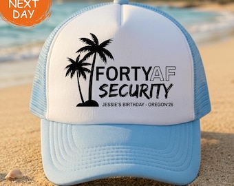 Custom Social Club Trucker Hats, Beach Bachelorette Foam Party Hat, Birthday Gift for Her