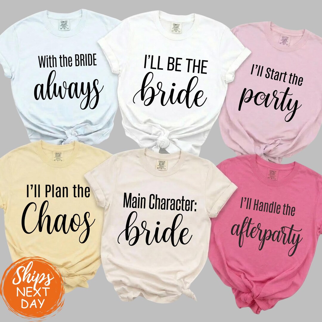 Funny Bachelorette Party Shirts, Custom Bride and Squad Tees, Viral ...