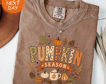 Pumpkin Season Shirt, Cute Fall Graphic Tee, Halloween Party T-Shirt, Autumn Thanksgiving Top, Cozy Pumpkin Lover Gift