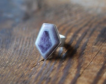 Lavender Polygon Amethyst Ring