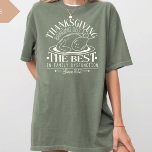 Thanksgiving Bringing Out The Best In Family Dysfunction Shirt, Thanksgiving Shirt, Turkey Family Shirt, Comfort Colors Thanksgiving