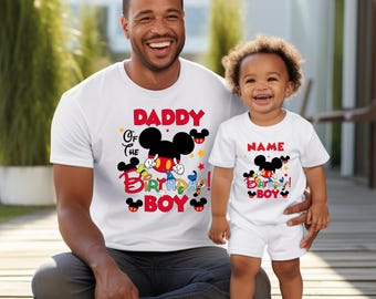 Disney Mickey Birthday Boy Shirt, Mickey Birthday Family Shirt, Disney Boy Birthday Tee, Custom Birthday Boy,Birthday Matching Family Shirt,