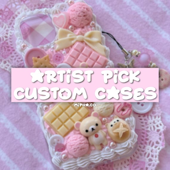 artist pick decoden/resin phonecase ( READ DESC )
