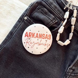 Arkansas Razorback Button