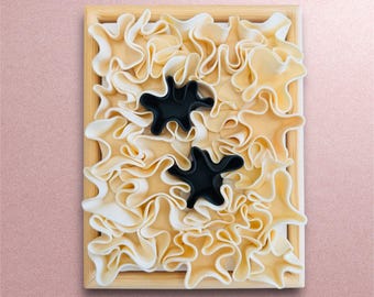 Unique Handmade Clay Wall Sculpture for Modern Minimalist Decor