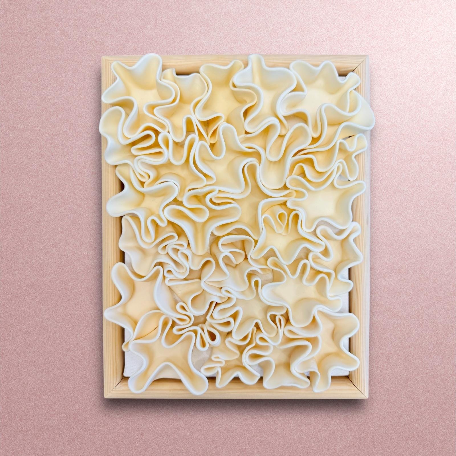Unique Organic Sculptural Wall Art with Polymer Clay Accents