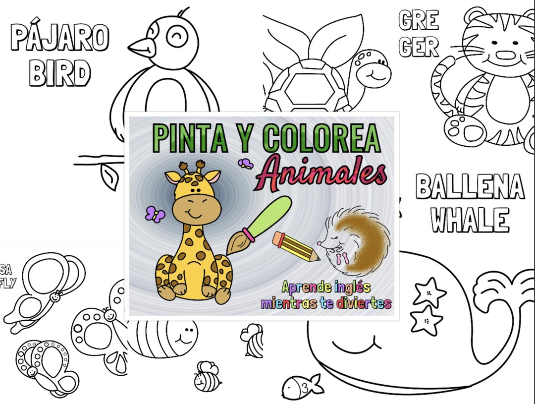 Was Heißt Malen Auf Englisch Tiere Malen und malen und Englisch lernen 24 Abbildungen - Etsy.de