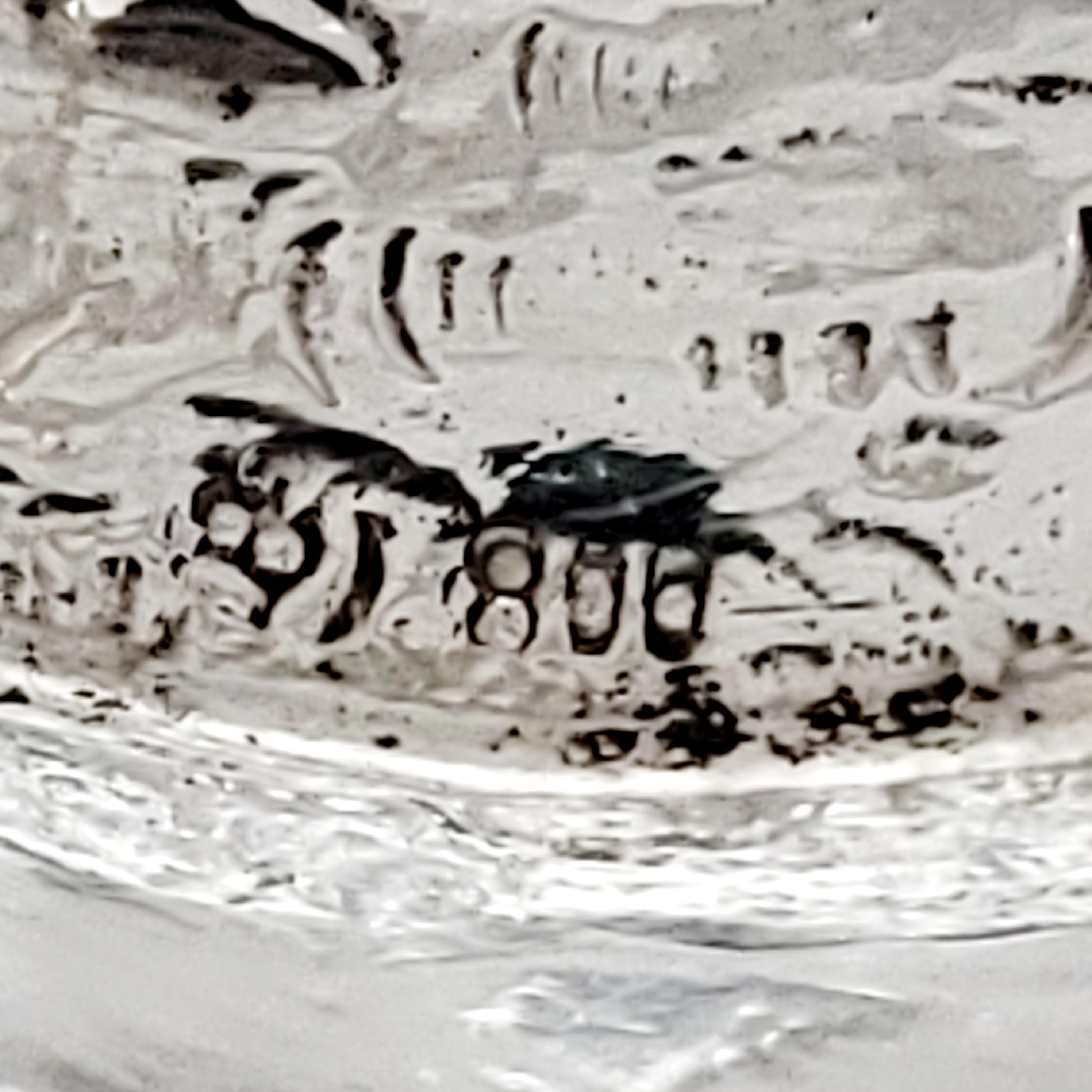 アンティークドイツ製800シルバー製ピアスバスケット（天使の場面付き