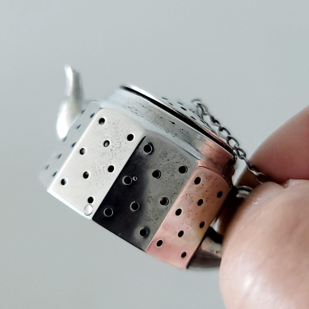 Vintage Sterling Silver Teapot Shape Tea Infuser With Tray | Amcraft ...