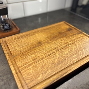 Handmade solid oak cutting board