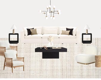 Virtual Interior Design Service, Mood Board, Floor Plan, Shopping Guide