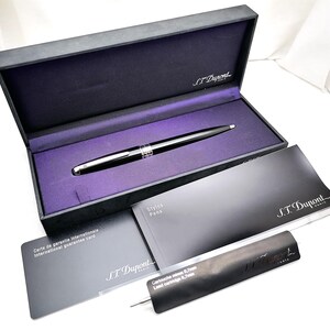 S.T Dupont Olympio Paris Black GT Ball Pen Resin Palladio Original Dupont Olympio Palladio France Pen Brand New