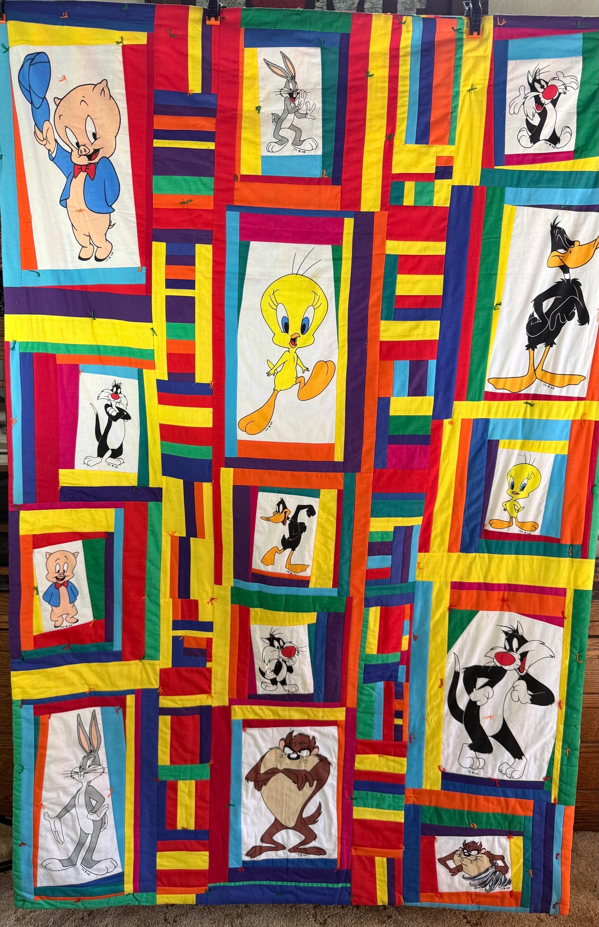 Tweety Bird Blanket Vintage Quilt - Etsy Tweety Bird Blanket Vintage Quilt - Etsy