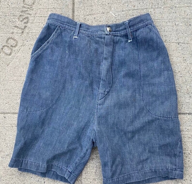 Vintage 50’s-60’s dark Today's only wash jean 24 size high shorts waisted Max 89% OFF