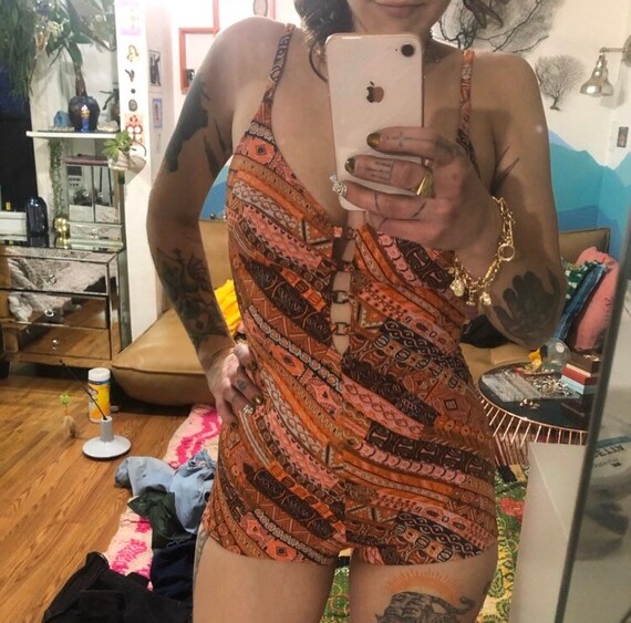 GORGEOUS and rare vintage 1970s one piece bathing